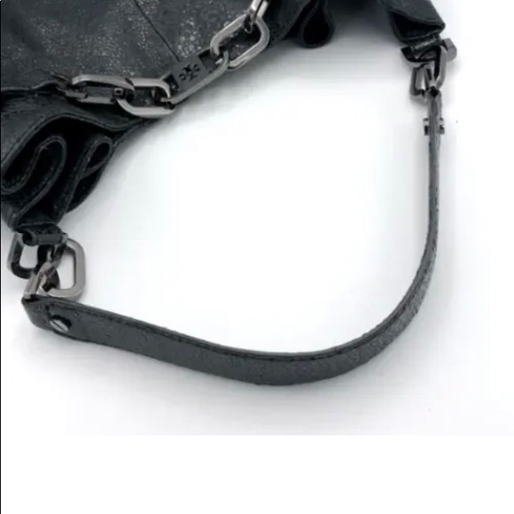 Tory Burch Natalya Genuine Leather Embossed Shoulder Bag12 x 11 x 4 - Picture 2 of 11